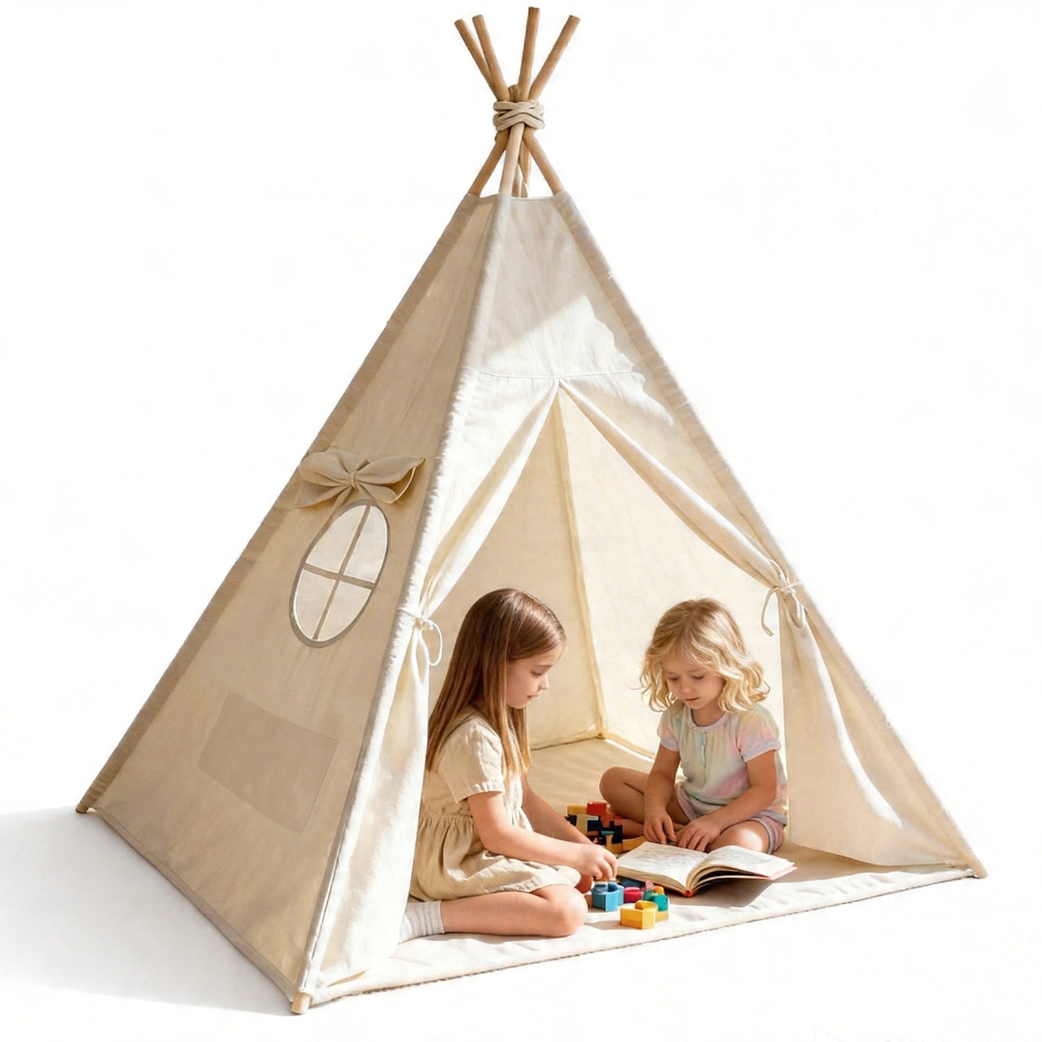 Montessori Spielzelt – Perfekt zum Spielen und Lesen, Faltbar & Waschbar