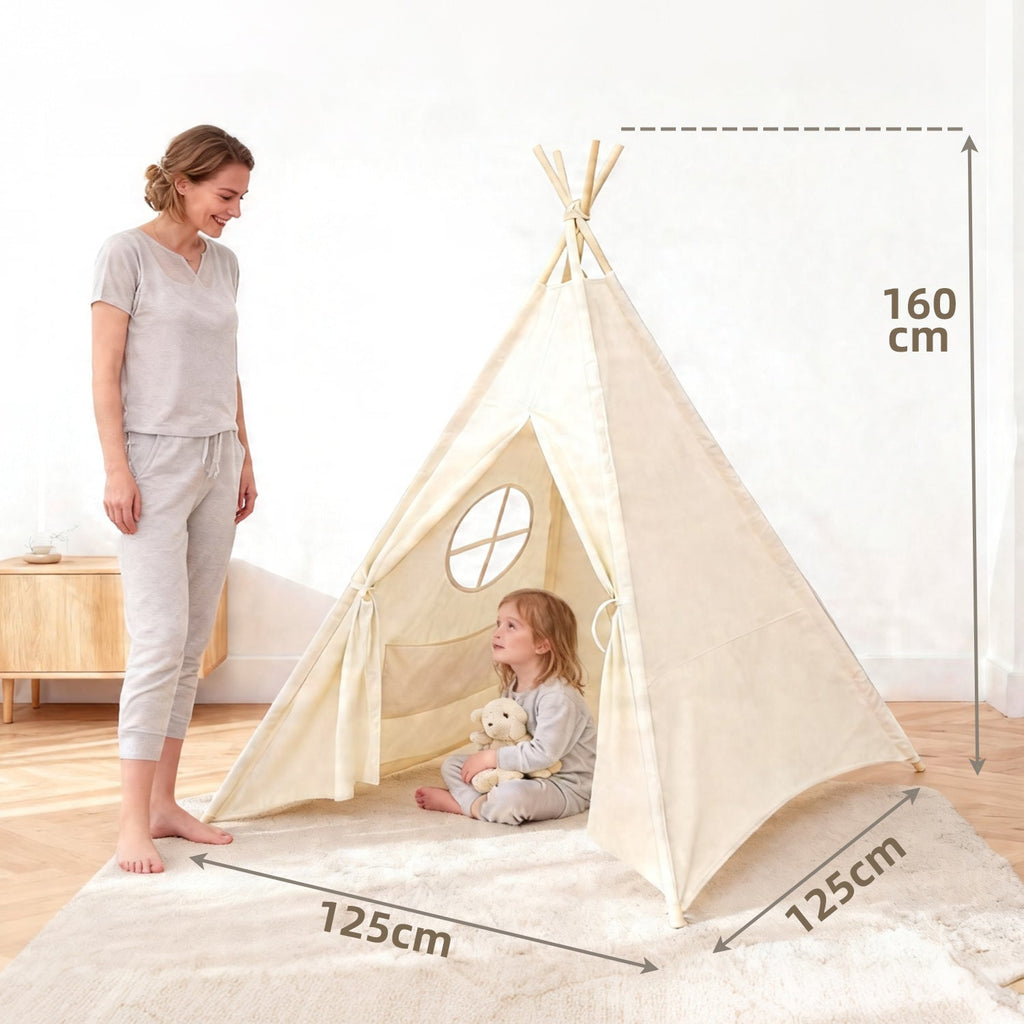 Montessori Spielzelt – Perfekt zum Spielen und Lesen, Faltbar & Waschbar