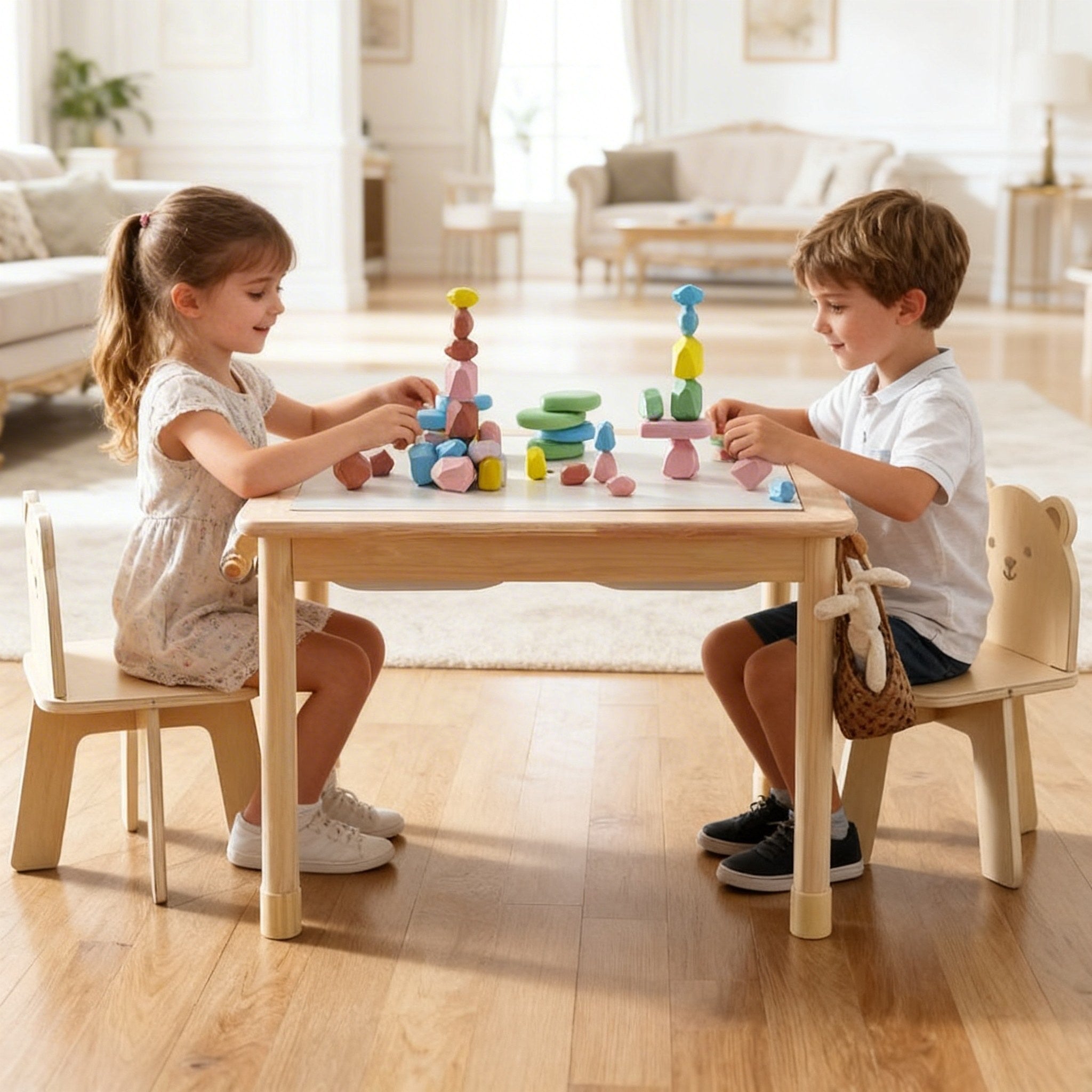 Montessori Sensory Table – 2-fach höhenverstellbarer Aktivitätstisch