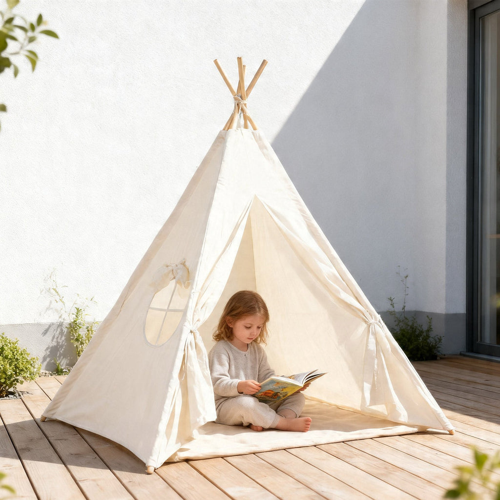 Montessori Spielzelt – Perfekt zum Spielen und Lesen, Faltbar & Waschbar