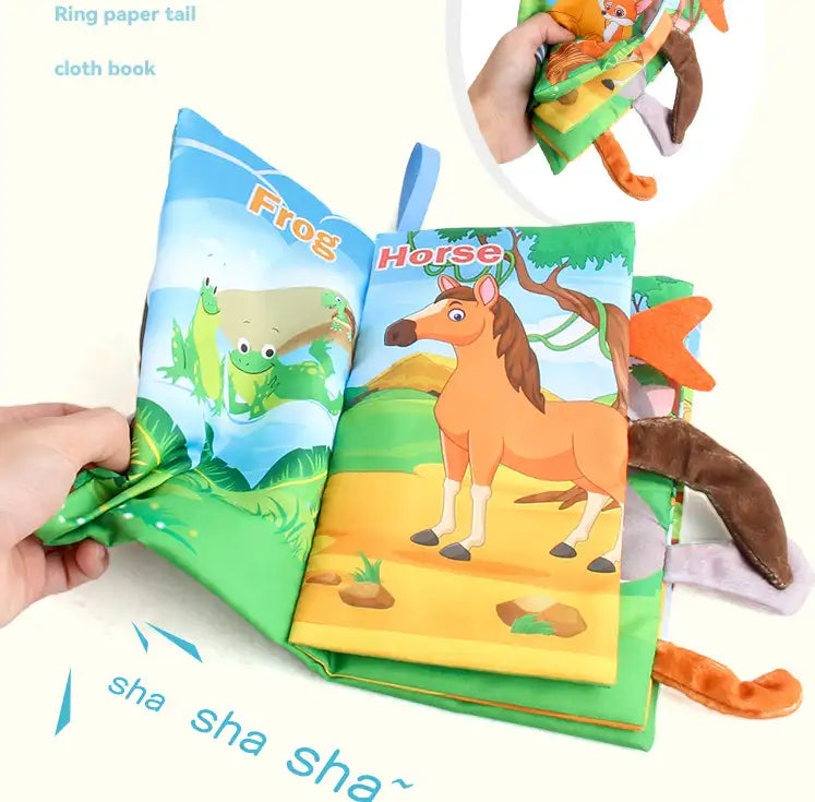 Montessori Baby Stoffbücher- Sensorik Spielzeug