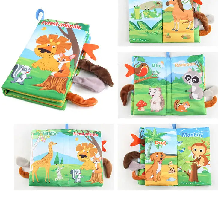 Montessori Baby Stoffbücher- Sensorik Spielzeug