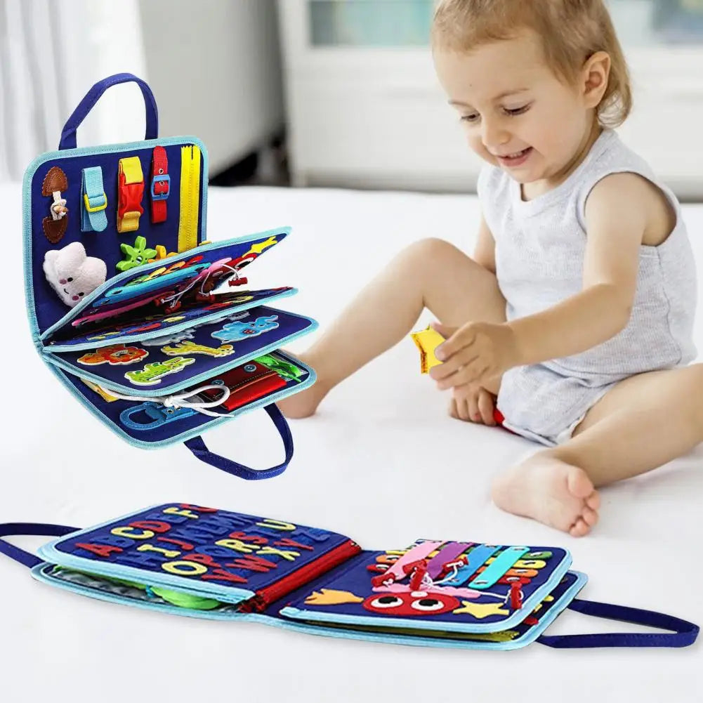 Montessori Busy Board/Quiet Book 8-seitig – Dinosaurier