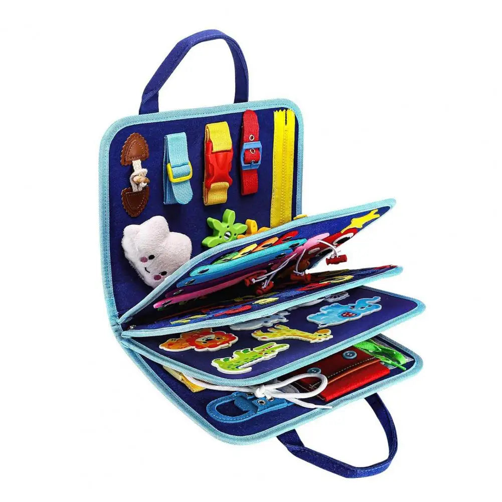 Montessori Busy Board/Quiet Book 8-seitig – Dinosaurier