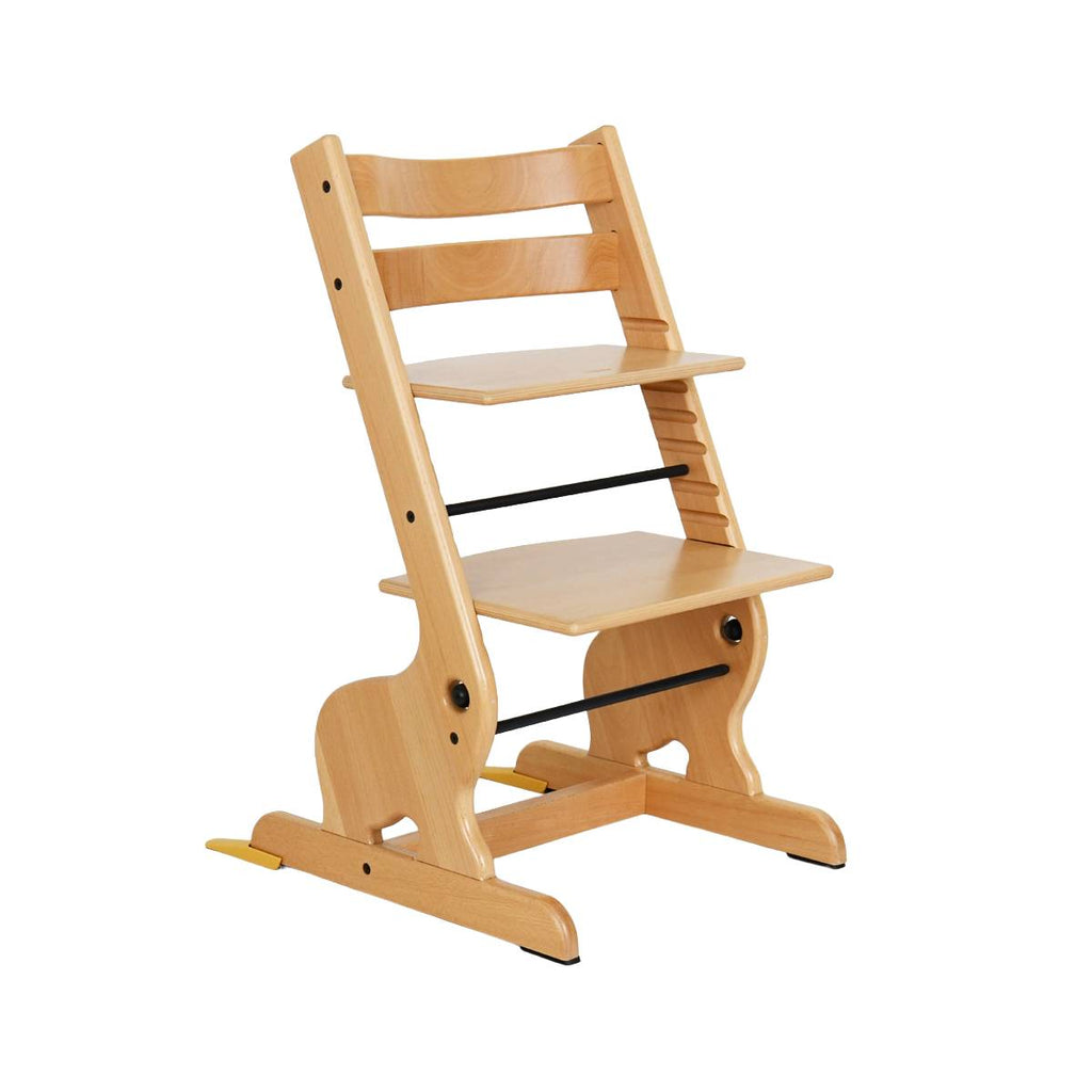 Kinder Hochstuhl Holz verstellbar – Montessori Kinderstuhl Massivholz Baby Stuhl stabil