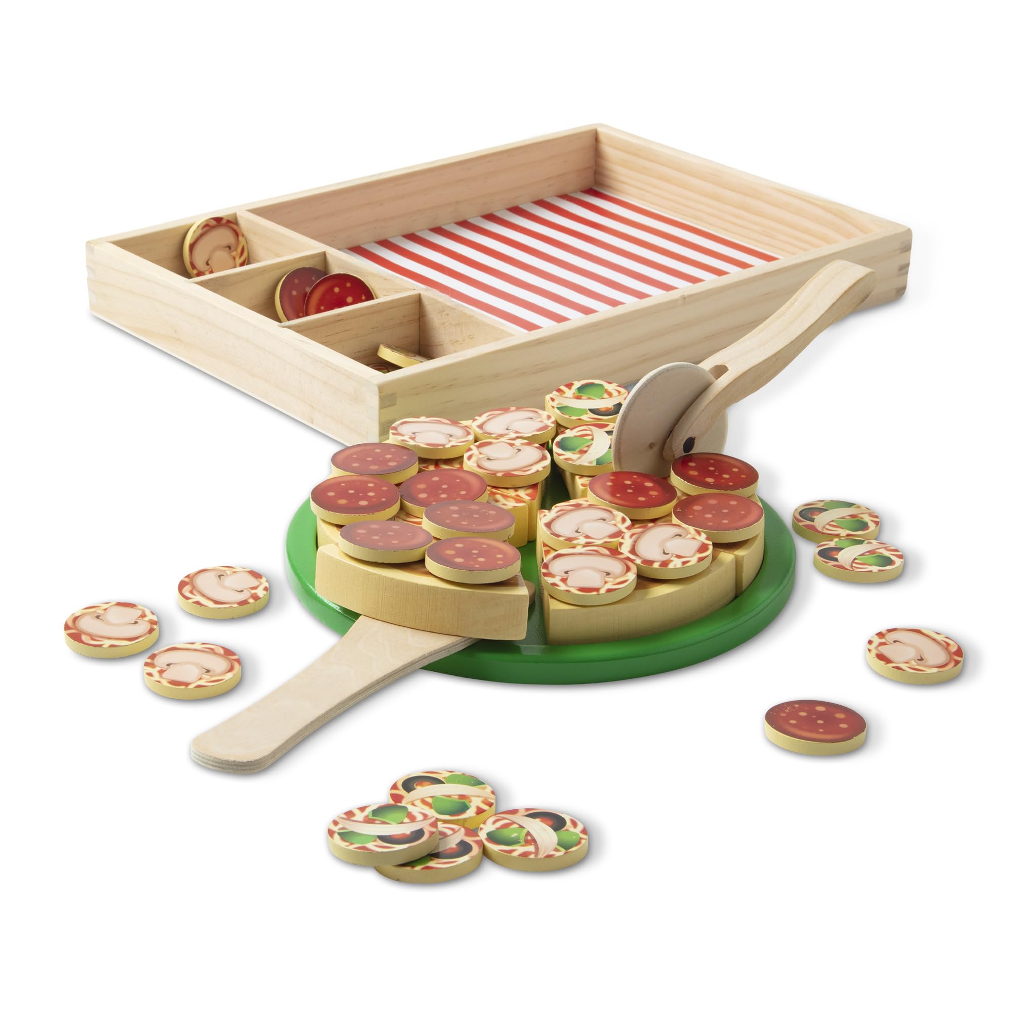 Premium Holz-Pizza-Set – 54-tlg. Küchenzubehör (Klett)