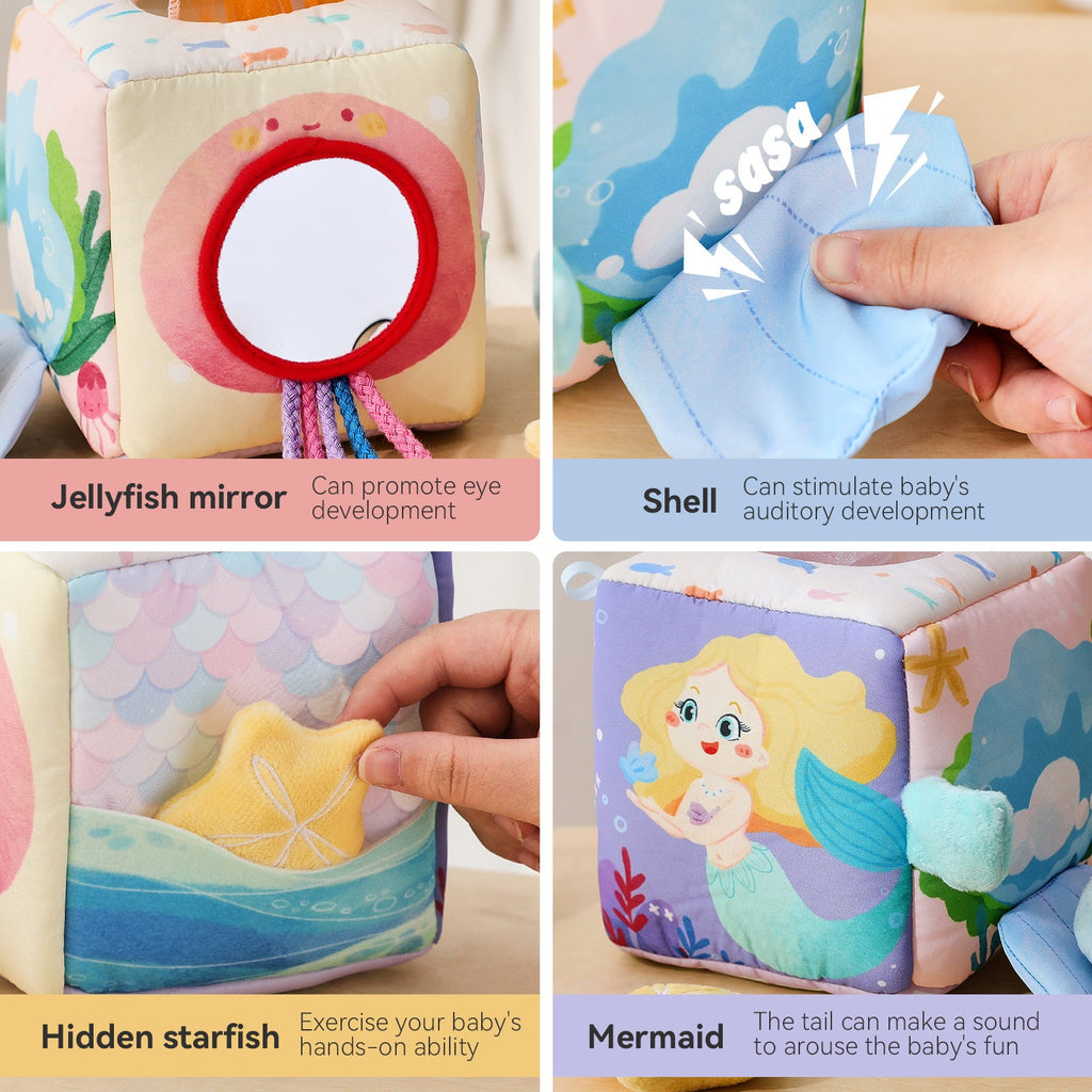 Baby Sensorische Taschentuchbox – Meerjungfrau