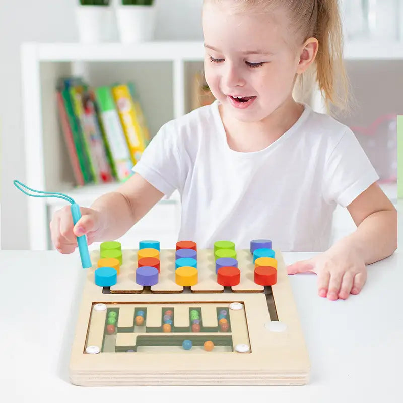 Montessori Holzspielzeug Lernspiele Labyrinth
