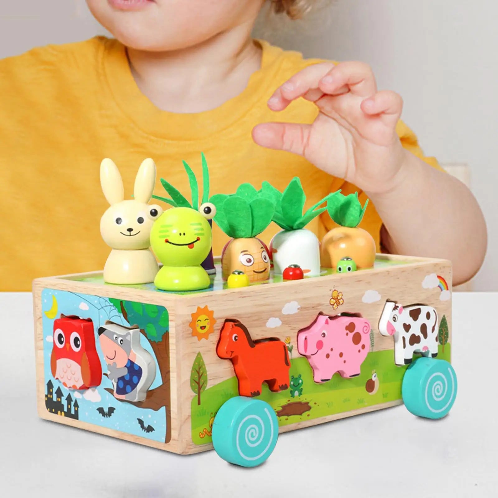Karotten Steckspiel Holz Montessori