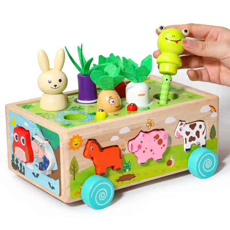Karotten Steckspiel Holz Montessori