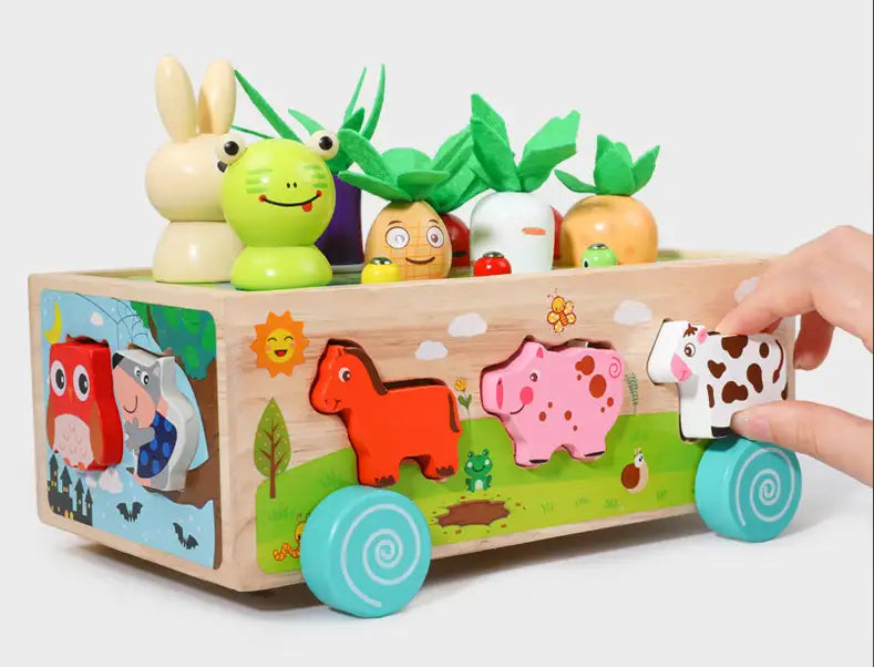 Karotten Steckspiel Holz Montessori