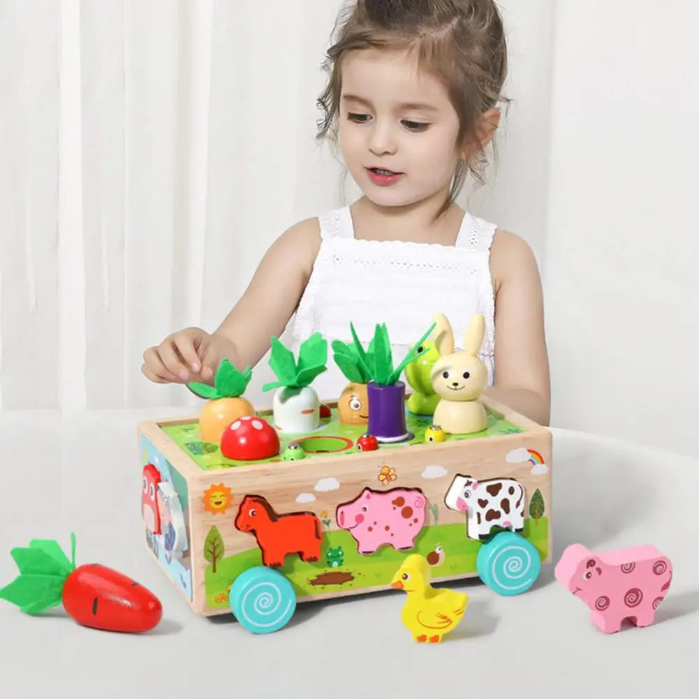 Karotten Steckspiel Holz Montessori