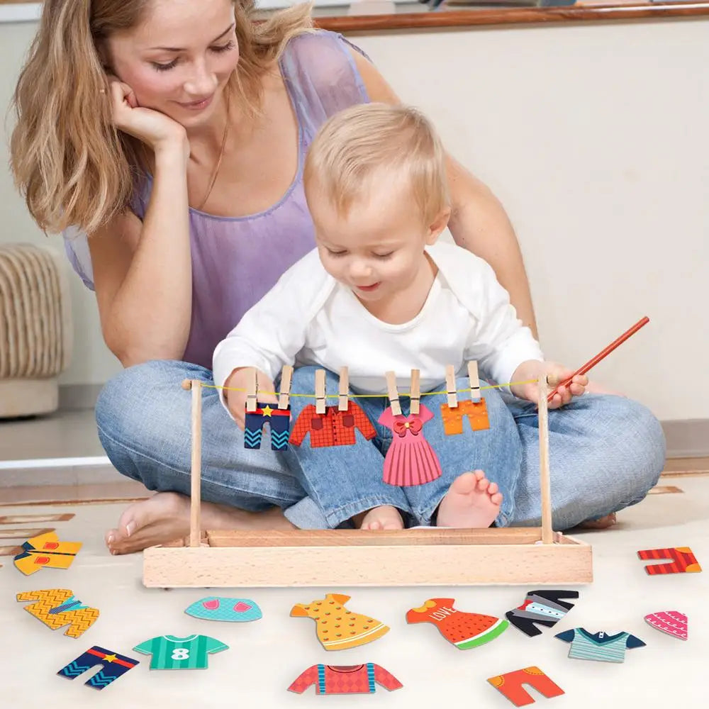 Montessori Anzieh-Puzzle – Motorikspiel & Lernspielzeug