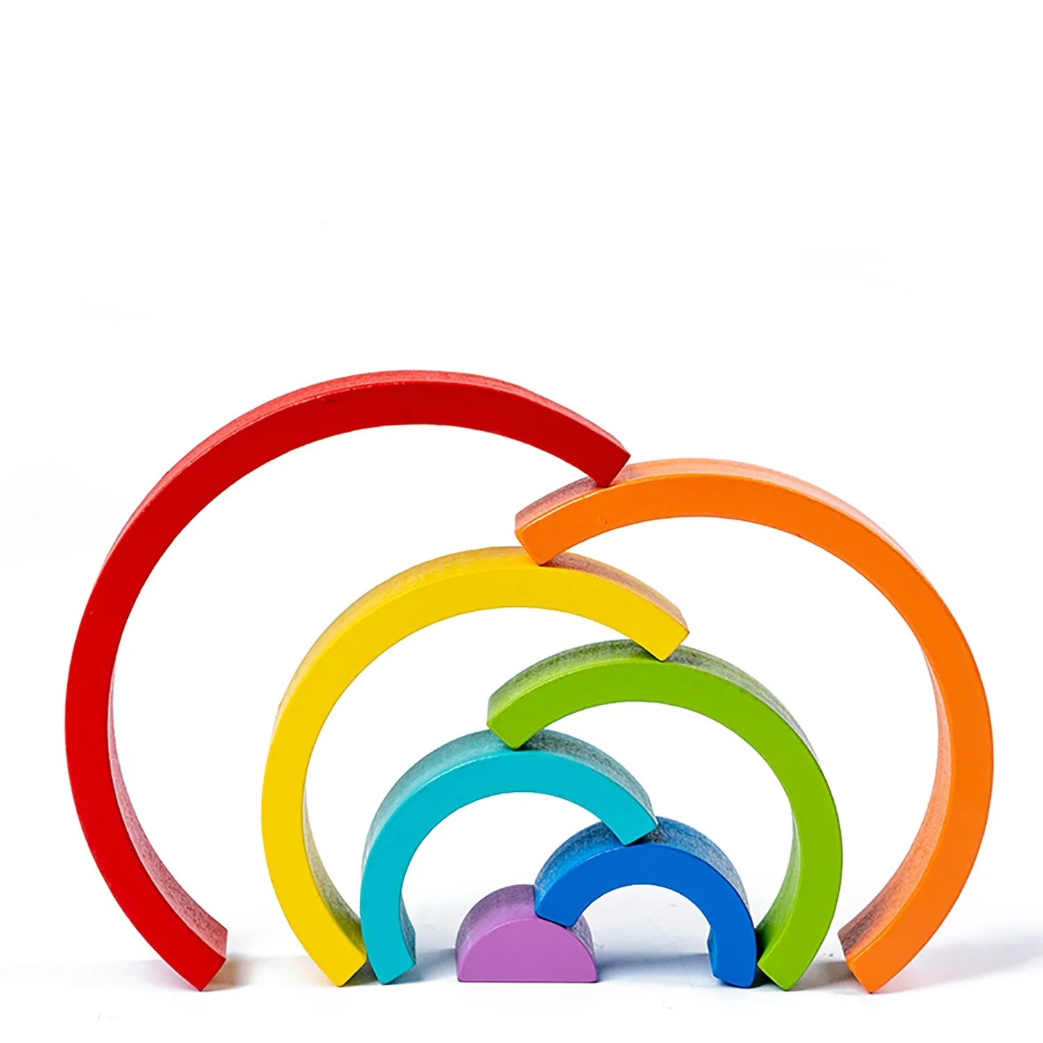 Montessori Stapelspielzeug – Holz Regenbogen