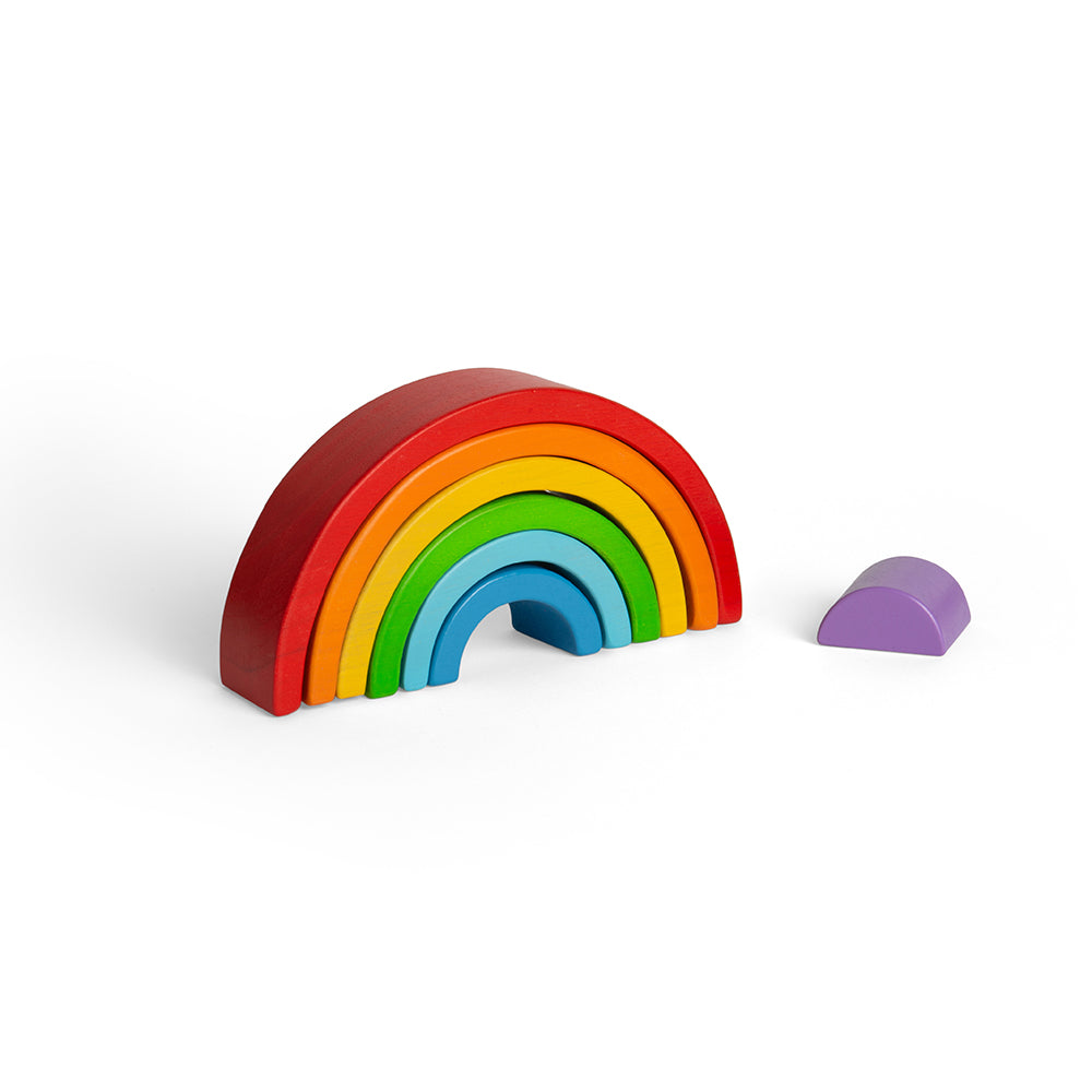 Montessori Stapelspielzeug – Holz Regenbogen