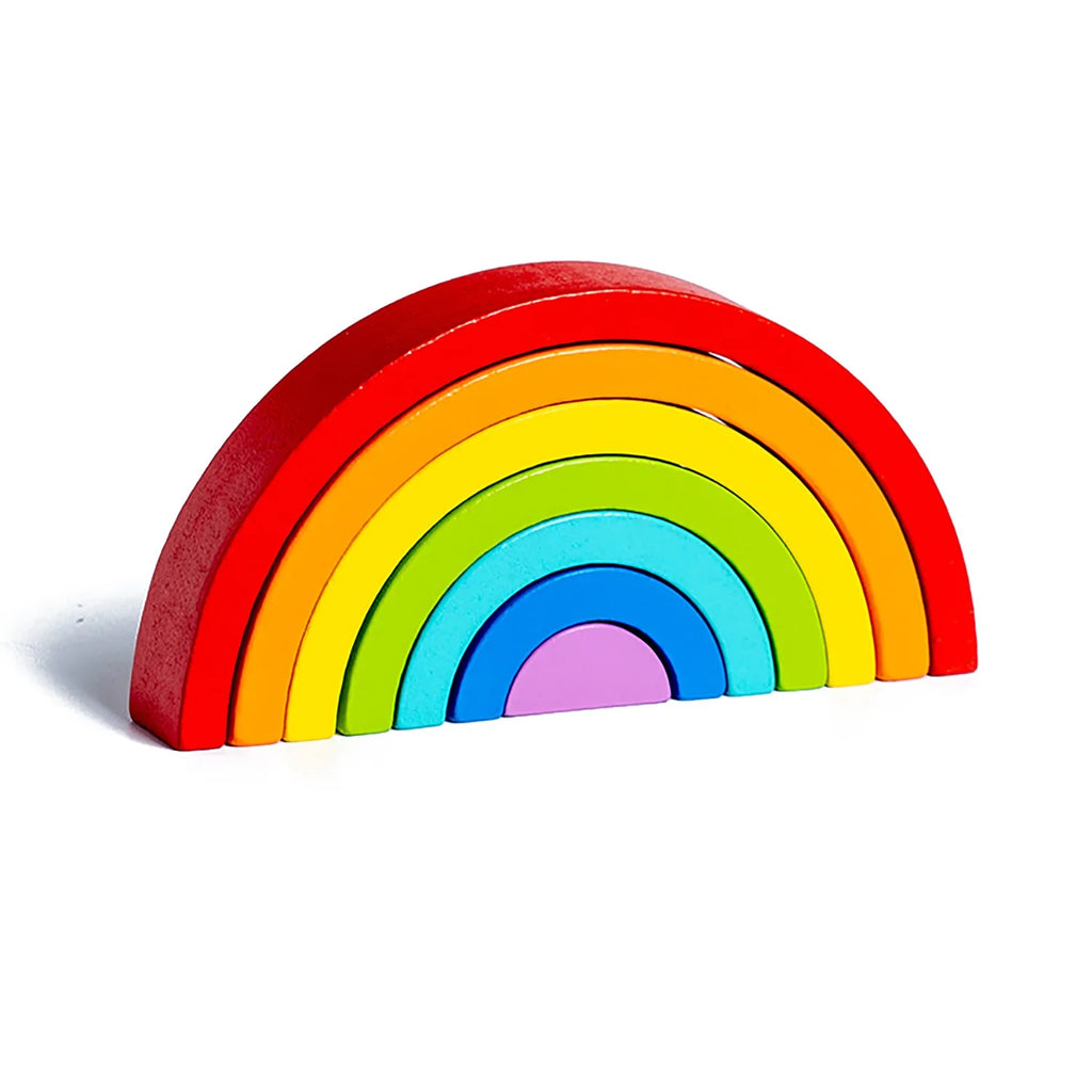 Montessori Stapelspielzeug – Holz Regenbogen