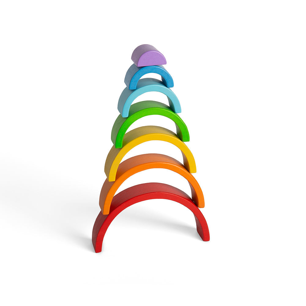 Montessori Stapelspielzeug – Holz Regenbogen