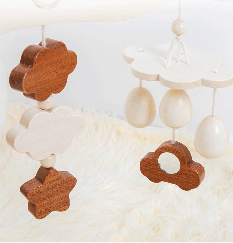 Montessori Baby Fitness Rack – Frühförderung aus Holz für Babys ab 3 Monaten