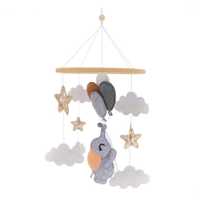 Baby Mobile aus Filz & Holz – Montessori Mobile fürs Babybett