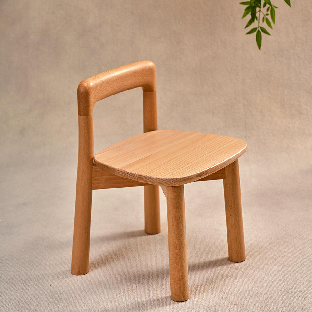 Buche Kinderstuhl Rückenlehne Massivholz Montessori