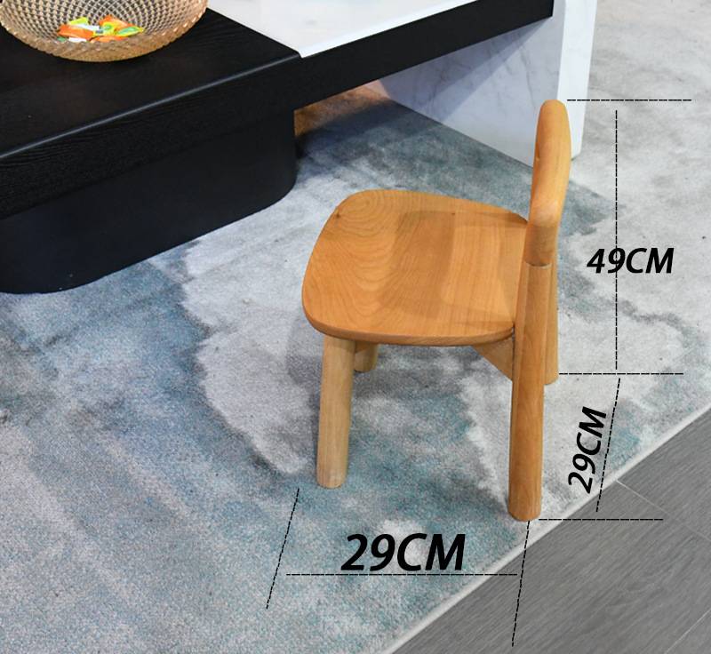Buche Kinderstuhl Rückenlehne Massivholz Montessori
