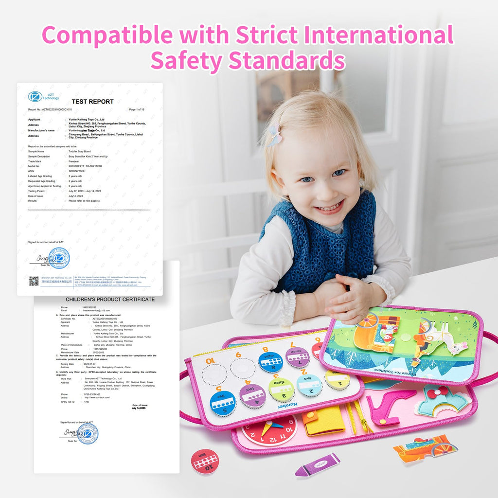 Montessori Busy Board/Quiet Book 8-seitig – Prinzessin