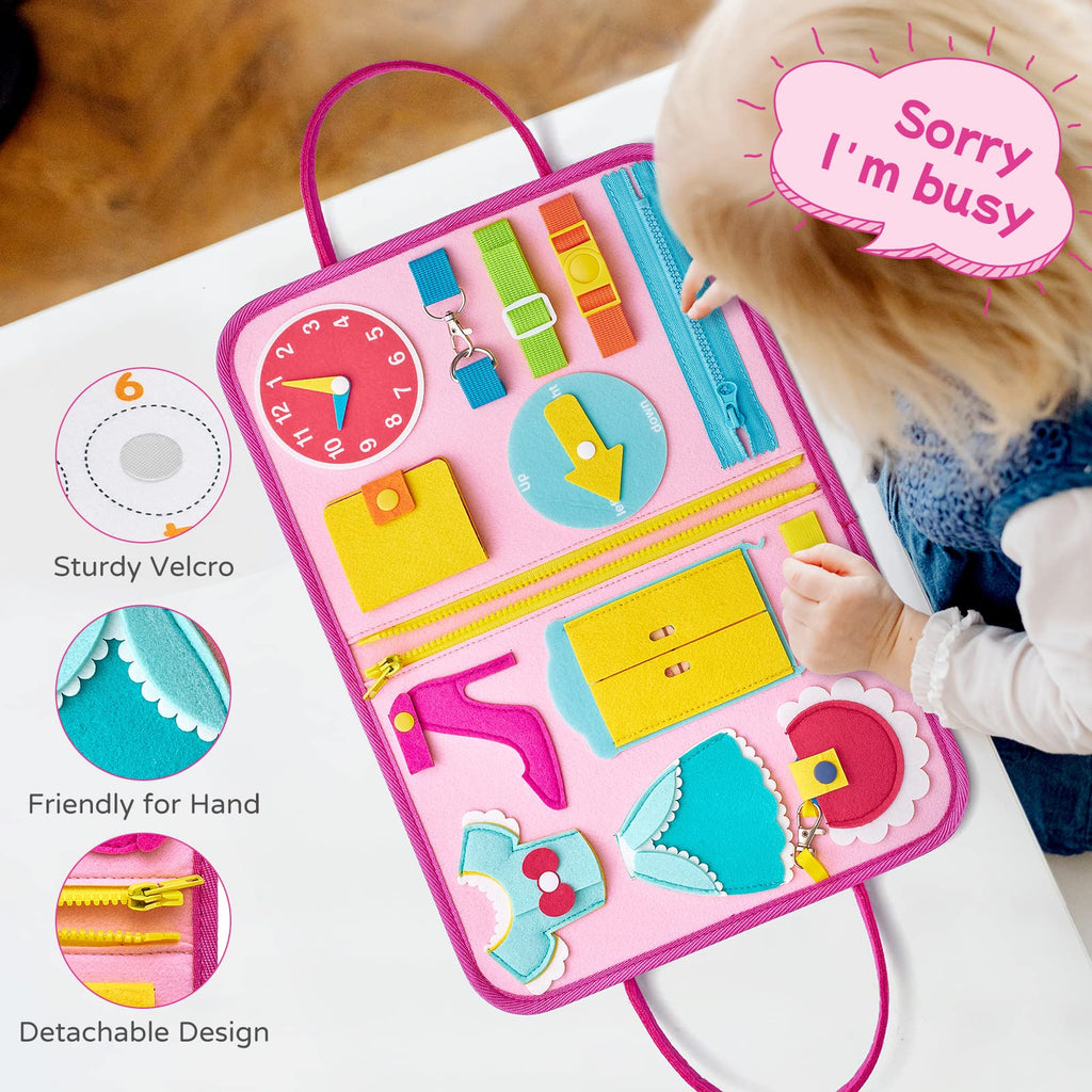 Montessori Busy Board/Quiet Book 8-seitig – Prinzessin