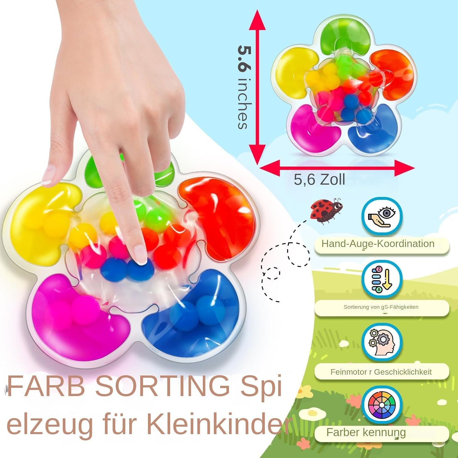 Farbe Sortieren Sensorik Montessori Spielzeug