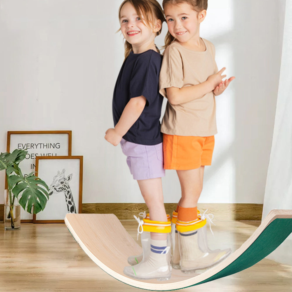 Regenbogen Wackelbrett – Montessori Balance Board Holz
