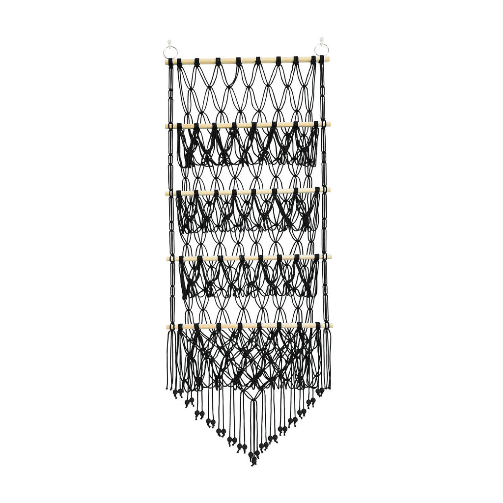 Montessori Wand-Organizer für Spielzeug – Makramee
