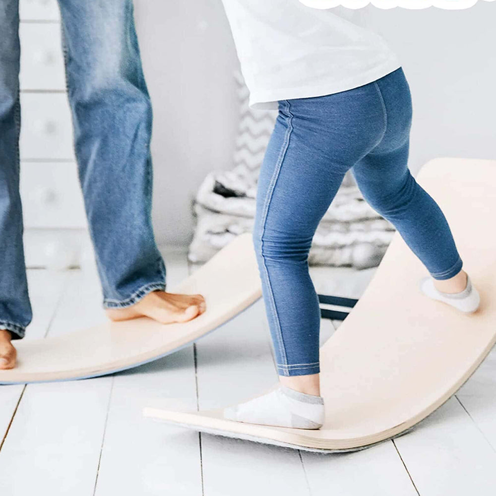 Regenbogen Wackelbrett – Montessori Balance Board Holz