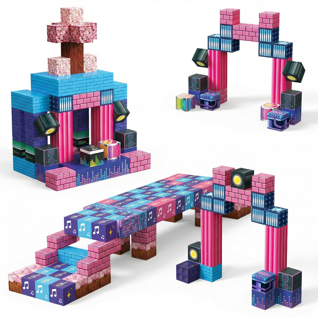 Magnetische Bausteine „Electric Carnival“