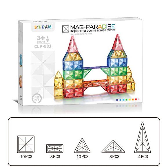 Montessori Magnetbausteine –  Konstruktions-Lernset