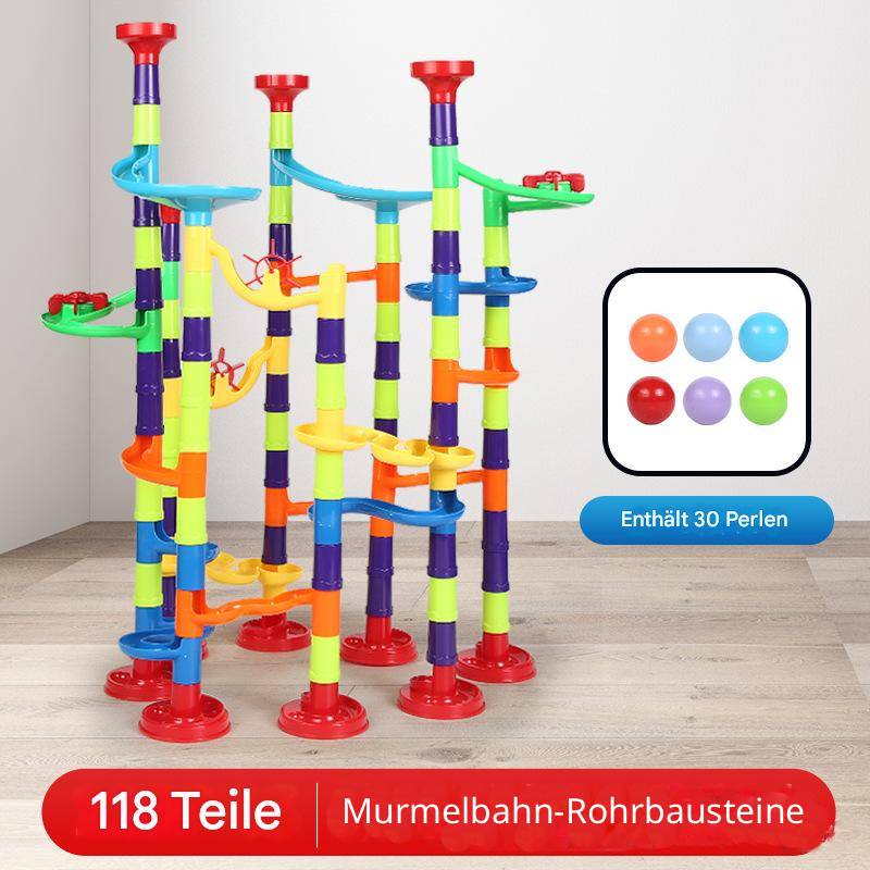 Kugelbahn-Bausteine Set aus ABS-Kunststoff für Kinder