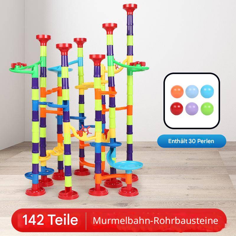 Kugelbahn-Bausteine Set aus ABS-Kunststoff für Kinder
