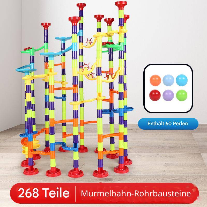 Kugelbahn-Bausteine Set aus ABS-Kunststoff für Kinder