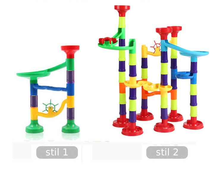 Kugelbahn-Bausteine Set aus ABS-Kunststoff für Kinder