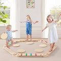 Montessori Balance Board Set – Taktile Laufstrecke für Kinder