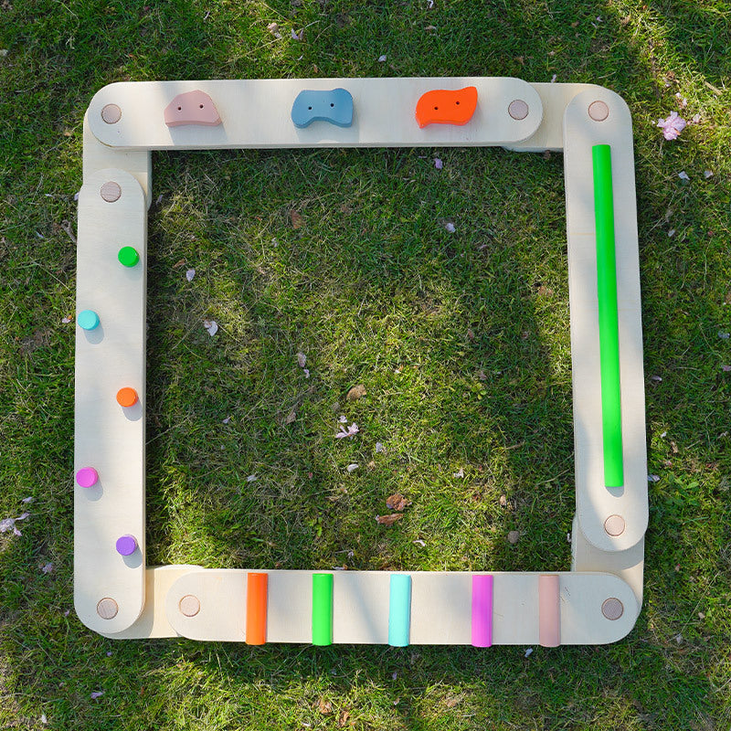Montessori Balance Board Set – Taktile Laufstrecke für Kinder