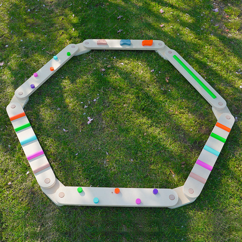 Montessori Balance Board Set – Taktile Laufstrecke für Kinder
