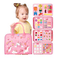 Montessori Busy Board/Quiet Book 8-seitig – Einhorn