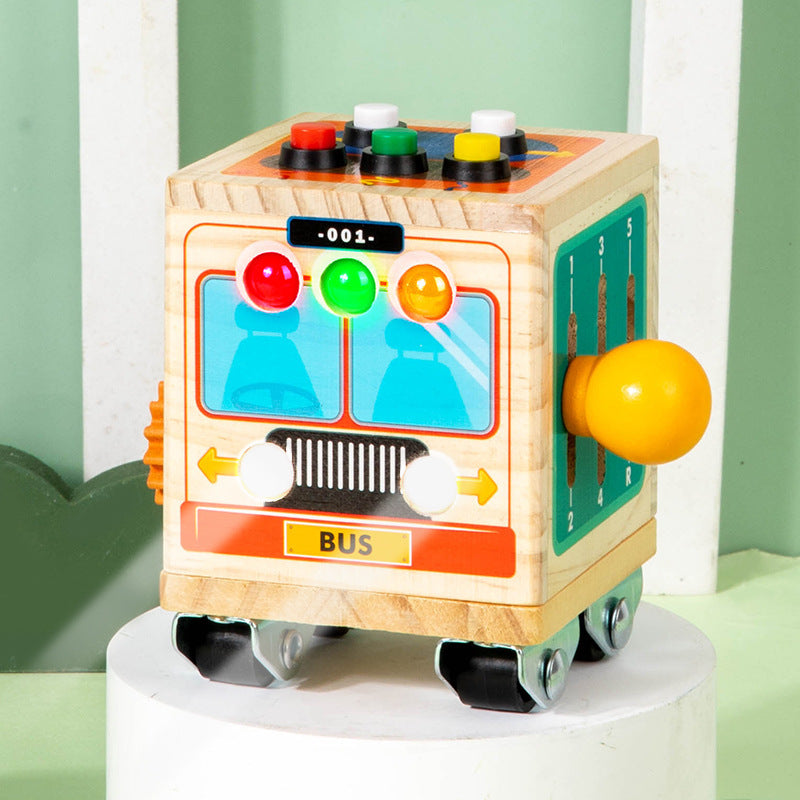 Montessori Busy Bus – Analogschalter & Feinmotorik