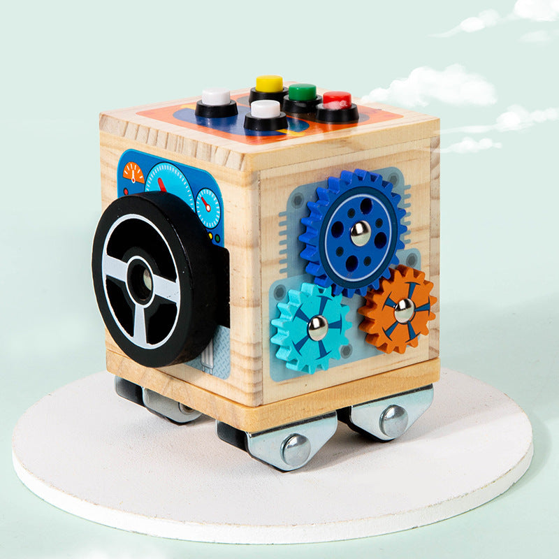 Montessori Busy Bus – Analogschalter & Feinmotorik