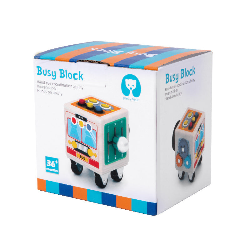 Montessori Busy Bus – Analogschalter & Feinmotorik