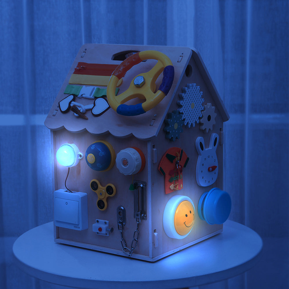 Montessori Mini Busy House – Xylophon & Feinmotorik