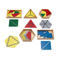 Montessori Konstruktive Dreiecke –  5-tlg. Geometrie-Sets