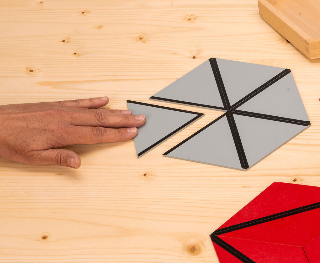 Montessori Konstruktive Dreiecke –  5-tlg. Geometrie-Sets