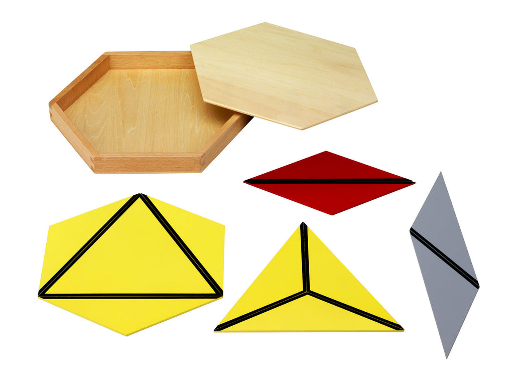 Montessori Konstruktive Dreiecke –  5-tlg. Geometrie-Sets