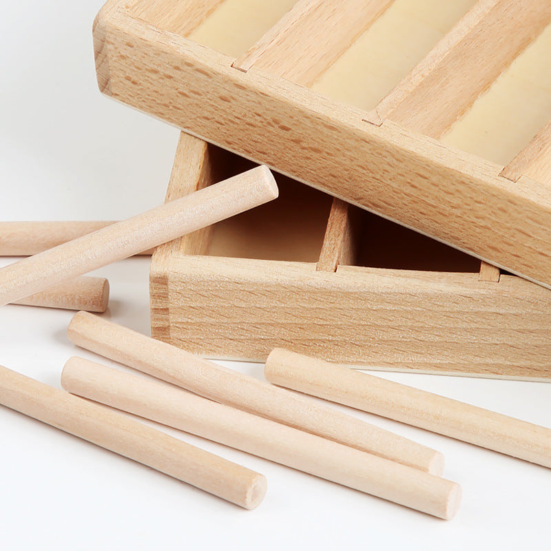 Montessori Zählbrett mit Holzstäben 0–9 – Zahlen lernen & Mengen verstehen