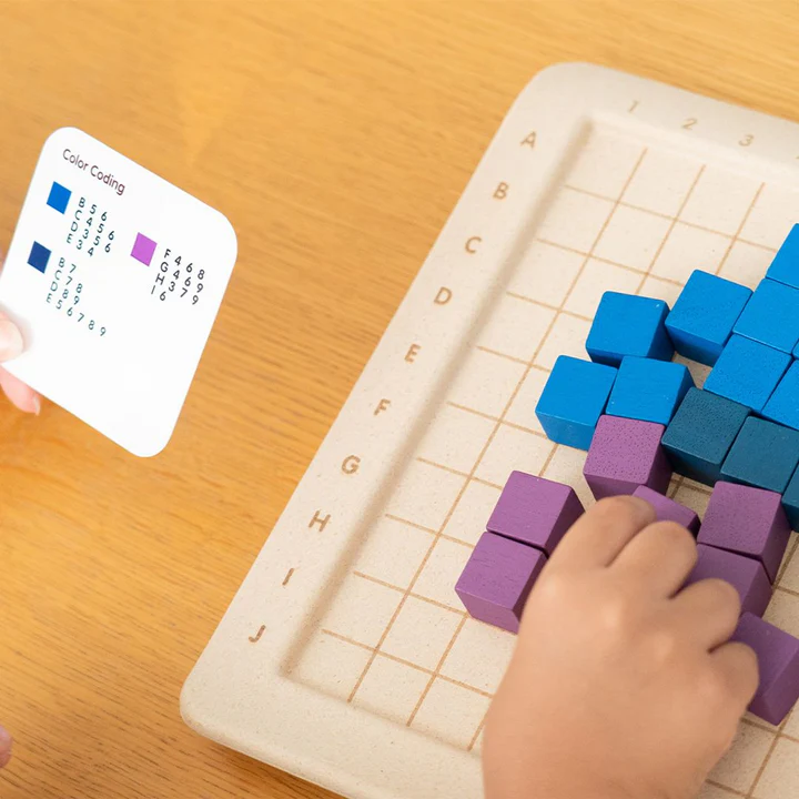 Montessori Zählwürfel – Buntes Mathematik Lernspielzeug aus Holz